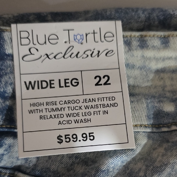 Women's High Rise Acid Wash Jeans - Picture 8 of 14